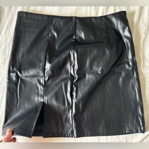 5 for $35! Faux leather skirt